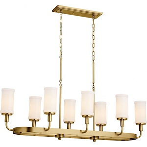 Vetivene - 8 Light Double Linear Chandelier In Homestead Style-25.5 Inches Tall and 17.5 Inches Wide