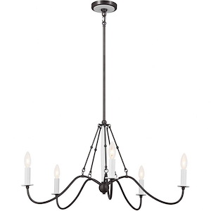 Freesia - 5 Light Medium Chandelier In Homestead Style-16.5 Inches Tall and 31.25 Inches Wide - 1116940