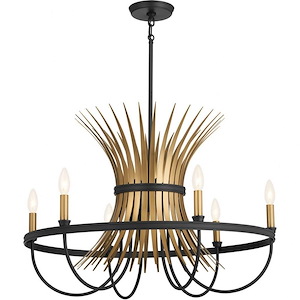 Baile - 6 Light Medium Chandelier In Homestead Style-19.5 Inches Tall and 29.25 Inches Wide
