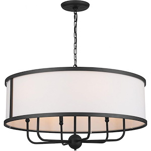 Heddle - 6 Light Medium Chandelier In Homestead Style-17 Inches Tall and 30.5 Inches Wide