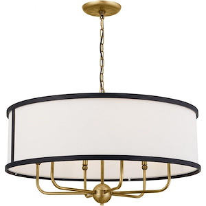 Heddle - 6 Light Medium Chandelier In Homestead Style-17 Inches Tall and 30.5 Inches Wide - 1116950