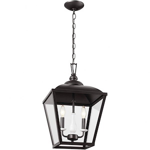 Dame - 3 Light Pendant In Homestead Style-19.5 Inches Tall and 12.5 Inches Wide