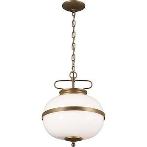 Opal - 2 Light Pendant In Homestead Style-15.25 Inches Tall and 12.25 Inches Wide