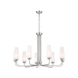 Truby - 9 Light Large Chandelier In Art Deco Style-26 Inches Tall - 1147709