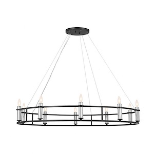 Rosalind - 10 Light Chandelier In Traditional Style-6.5 Inches Tall and 50 Inches Wide - 1284171