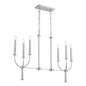 Florence - 6 Light Chandelier In Traditional Style-28.5 Inches Tall and 10 Inches Wide - 1284219