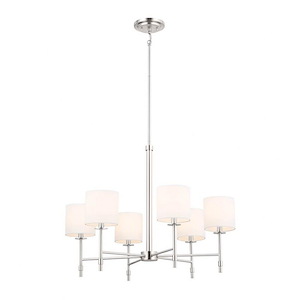 Ali - 6 Light Chandelier In Traditional Style-22.5 Inches Tall and 28 Inches Wide