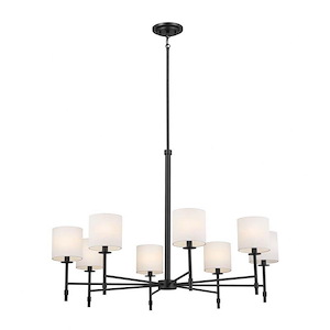 Ali - 8 Light Chandelier In Traditional Style-27 Inches Tall and 38.75 Inches Wide