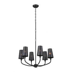 Adeena - 6 Light Chandelier In Traditional Style-19.5 Inches Tall and 26.75 Inches Wide - 1284221