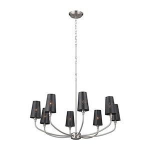 Adeena - 8 Light Chandelier In Traditional Style-24.5 Inches Tall and 36.5 Inches Wide - 1284030