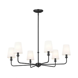 Pallas - 6 Light Chandelier In Traditional Style-13.75 Inches Tall and 32.25 Inches Wide - 1284180