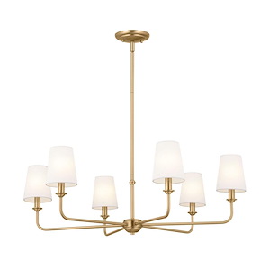 Pallas - 6 Light Chandelier In Traditional Style-13.75 Inches Tall and 32.25 Inches Wide - 1284180