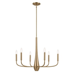 Deela - 6 Light Chandelier-22.5 Inches Tall and 28 Inches Wide