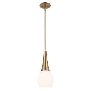 Deela - 1 Light Pendant-17 Inches Tall and 7 Inches Wide