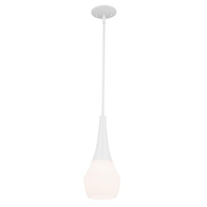 Deela - 1 Light Pendant-17 Inches Tall and 7 Inches Wide