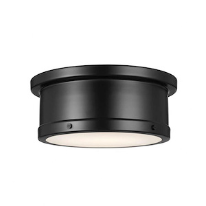 Serca - 2 Light Flush Mount In Traditional Style-5.75 Inches Tall and 14.25 Inches Wide
