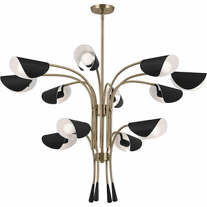 Arcus - 12 Light Chandelier-29 Inches Tall and 46.25 Inches Wide
