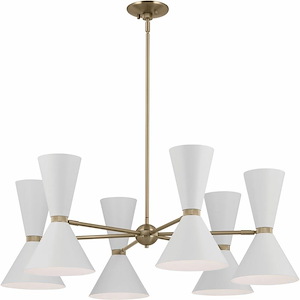 Phix - 12 Light Chandelier-13.5 Inches Tall and 38.75 Inches Wide