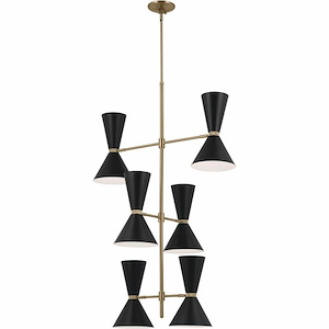 Phix - 12 Light Foyer-50 Inches Tall and 22.5 Inches Wide - 1292565