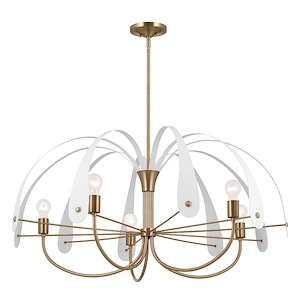 Petal - 5 Light Chandelier-20.25 Inches Tall and 42.5 Inches Wide - 1292569