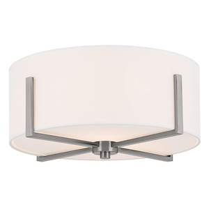 Malen - 2 Light Flush Mount-7.75 Inches Tall and 15.5 Inches Wide
