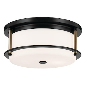 Brit - 2 Light Flush Mount-5.25 Inches Tall and 12 Inches Wide - 1292580
