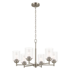 Winslow - 6 Light Large Chandelier In Industrial Style-16.5 Inches Tall and 26 Inches Wide - 1298259