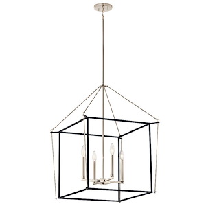 Eisley - 4 Light Foyer Pendant-30 Inches Tall and 22.25 Inches Wide