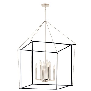 Eisley - 8 Light Foyer Pendant-40.25 Inches Tall and 28.25 Inches Wide