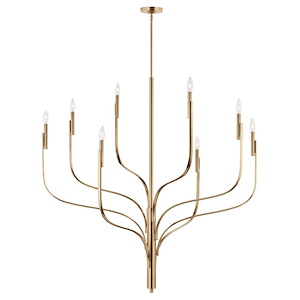 Livadia - 8 Light Chandelier-47.75 Inches Tall and 47.75 Inches Wide