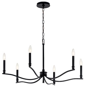 Malene - 6 Light Chandelier-17.75 Inches Tall and 32 Inches Wide - 1335319
