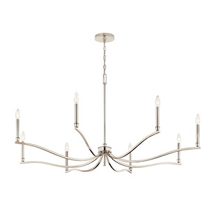 Malene - 8 Light Chandelier-25 Inches Tall and 52 Inches Wide