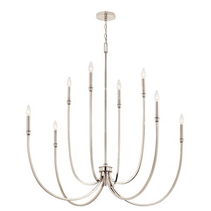 Malene - 8 Light Chandelier-43.5 Inches Tall and 45.25 Inches Wide
