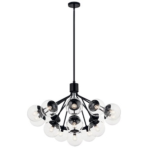 Silvarious - 16 Light Chandelier-26 Inches Tall and 38 Inches Wide