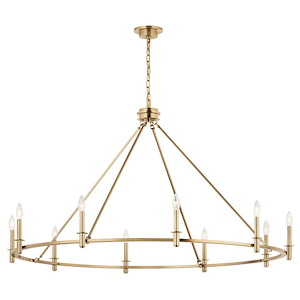 Carrick - 10 Light Chandelier-31 Inches Tall and 54.25 Inches Wide