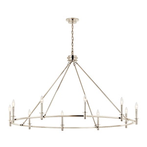 Carrick - 10 Light Chandelier-31 Inches Tall and 54.25 Inches Wide