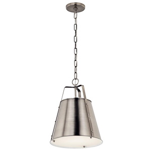 Etcher - 1 Light Pendant-17 Inches Tall and 13 Inches Wide