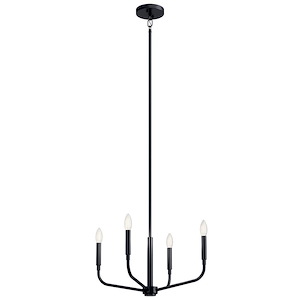 Madden - 4 Light Semi-Flush Mount-16.75 Inches Tall and 20 Inches Wide