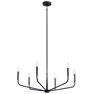 Madden - 6 Light Chandelier-17.5 Inches Tall and 32 Inches Wide - 1335409