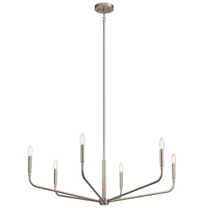 Madden - 6 Light Chandelier-18.25 Inches Tall and 38 Inches Wide - 1335282