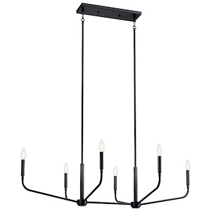 Madden - 6 Light Chandelier-17.5 Inches Tall and 17.75 Inches Wide