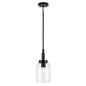Madden - 1 Light Mini Pendant-15 Inches Tall and 7 Inches Wide
