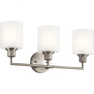 Lynn Haven - 3 Light Bath Vanity Approved For Damp Locations - With Contemporary Inspirations - 22 Inches Wide