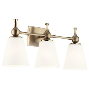 Cosabella - 3 Light Bath Vanity In Soft Contemporary Style-10.25 Inches Tall and 24 Inches Wide - 1031925