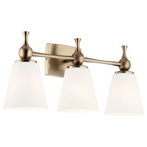 Cosabella - 3 Light Bath Vanity In Soft Contemporary Style-10.25 Inches Tall and 24 Inches Wide - 1031925