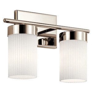 Ciona - 2 Light Bath Vanity In Art Deco Style-10 Inches Tall and 14.5 Inches Wide