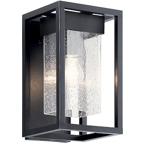 Mercer - 1 Light Small Outdoor Wall Mount - with Transitional inspirations - 12 inches tall by 7 inches wide