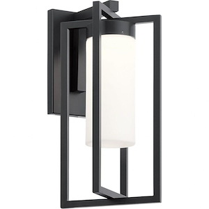 Drega - 1 LED Outdoor Small Wall Mount In Contemporary Style-14 Inches Tall and 7 Inches Wide