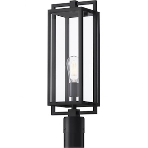 Goson - 1 Light Outdoor Post Lantern In Transitional Style-21 Inches Tall and 8 Inches Wide - 1216710