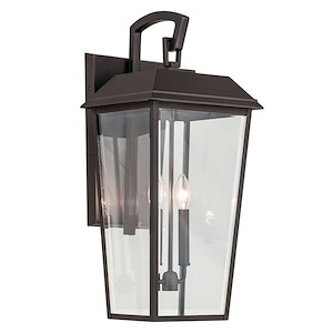 Mathus - 2 Light Large Outdoor Wall Mount In Traditional Style-24.25 Inches Tall and 10.75 Inches Wide